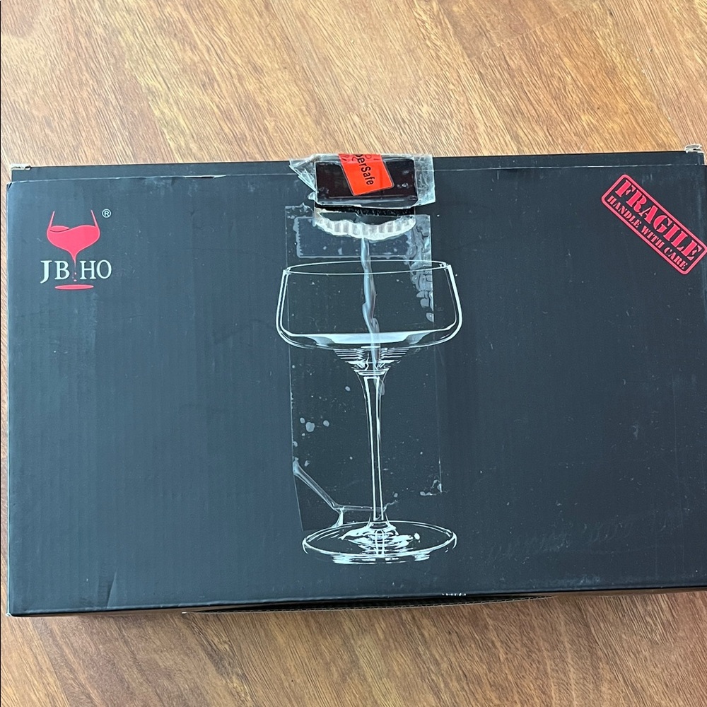 New Set of four martini Glasses